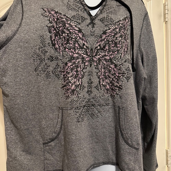 Cato brand hoodie with butterfly graphic sz 26/28 - Picture 2 of 5